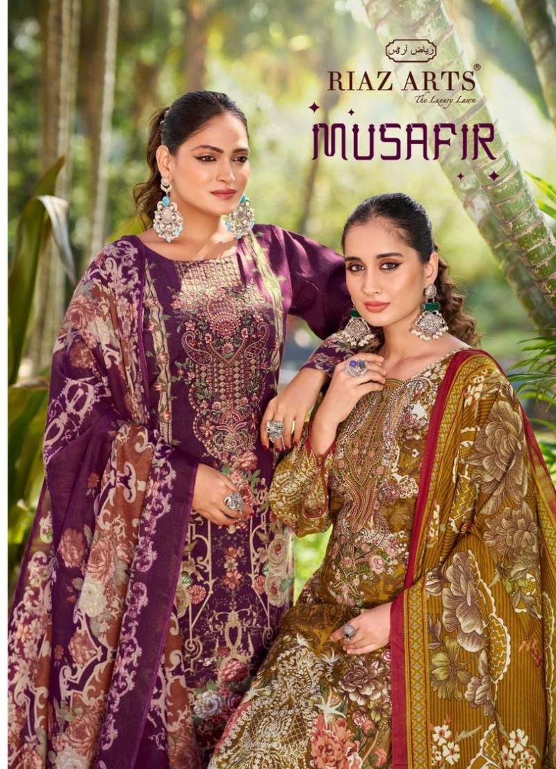 Riaz Arts Musafir Vol 24 Lawn Digital Printed Dress Material Collection