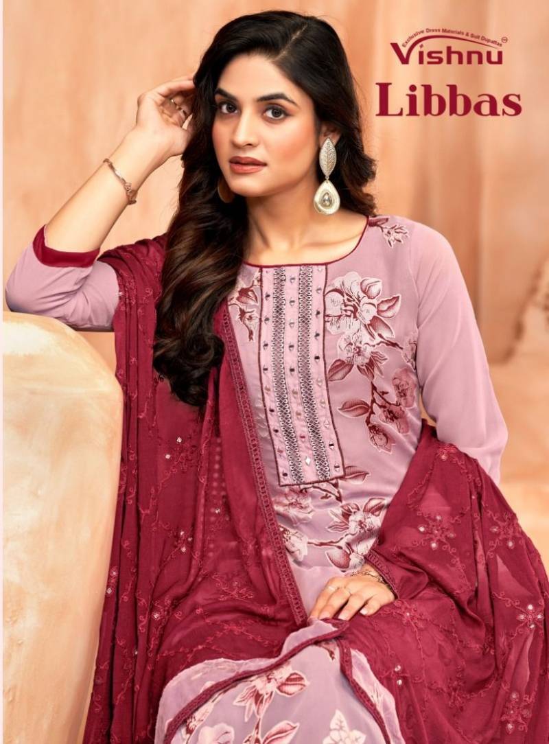 Vishnu Libbas Georgette Brasso Fancy Dress Material Collection