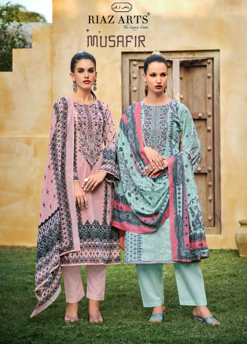 Riaz Arts Musafir Vol 25 Lawn Digital Printed Dress Material Collection