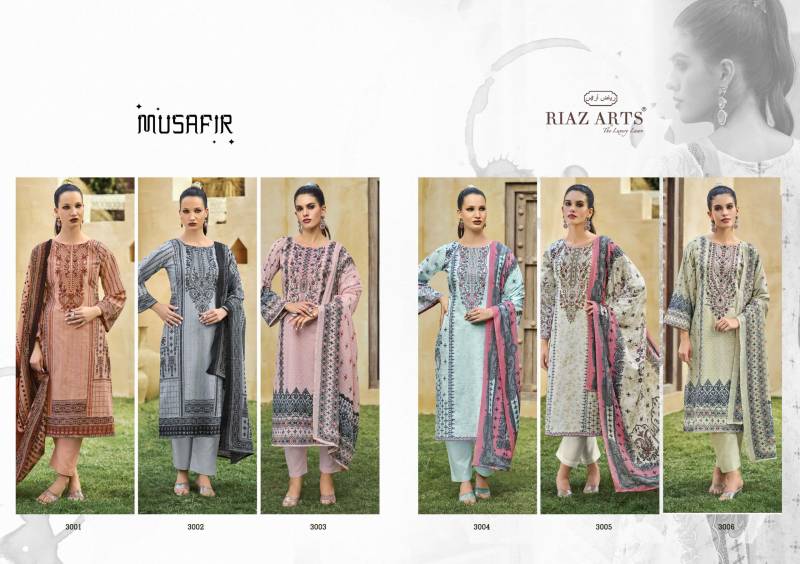 Riaz Arts Musafir Vol 25 Lawn Digital Printed Dress Material Collection