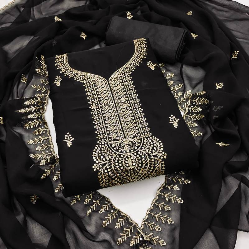 Georgette Suits 821 Beautiful Faux Georgette Dress Material