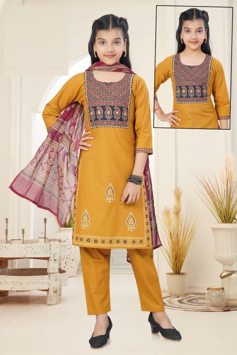 Rylee Printed Pant Suit 9067 Cotton Kids Wear Collection