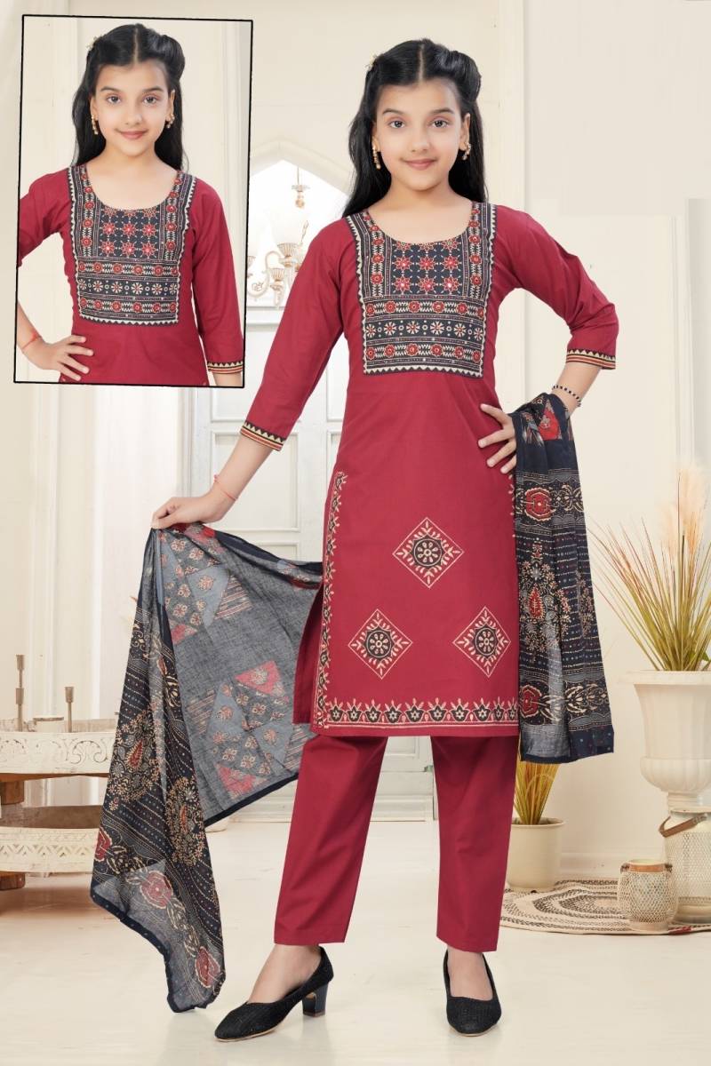 Rylee Printed Pant Suit 9067 Cotton Kids Wear Collection