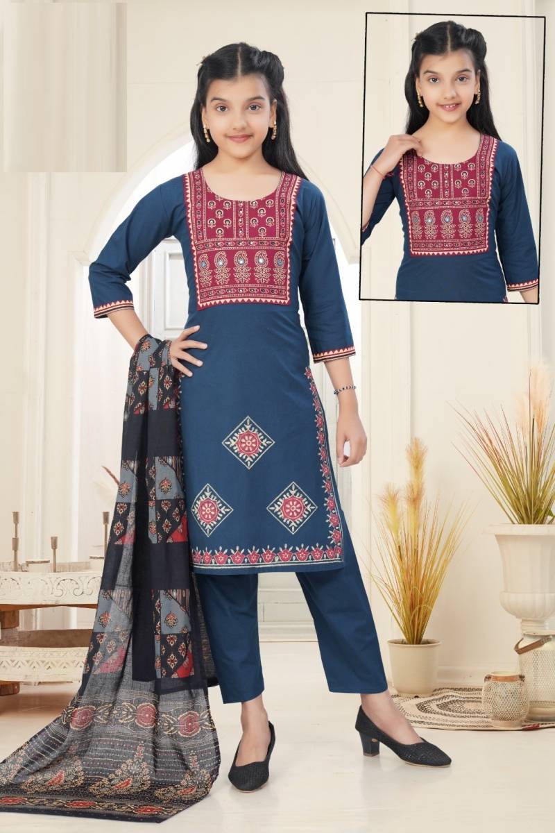 Rylee Printed Pant Suit 9067 Cotton Kids Wear Collection