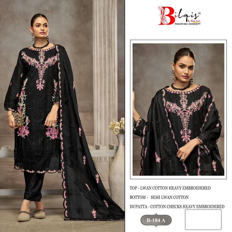 Bilqis B 184 Readymade Lawn Cotton Pakistani Salwar Kameez