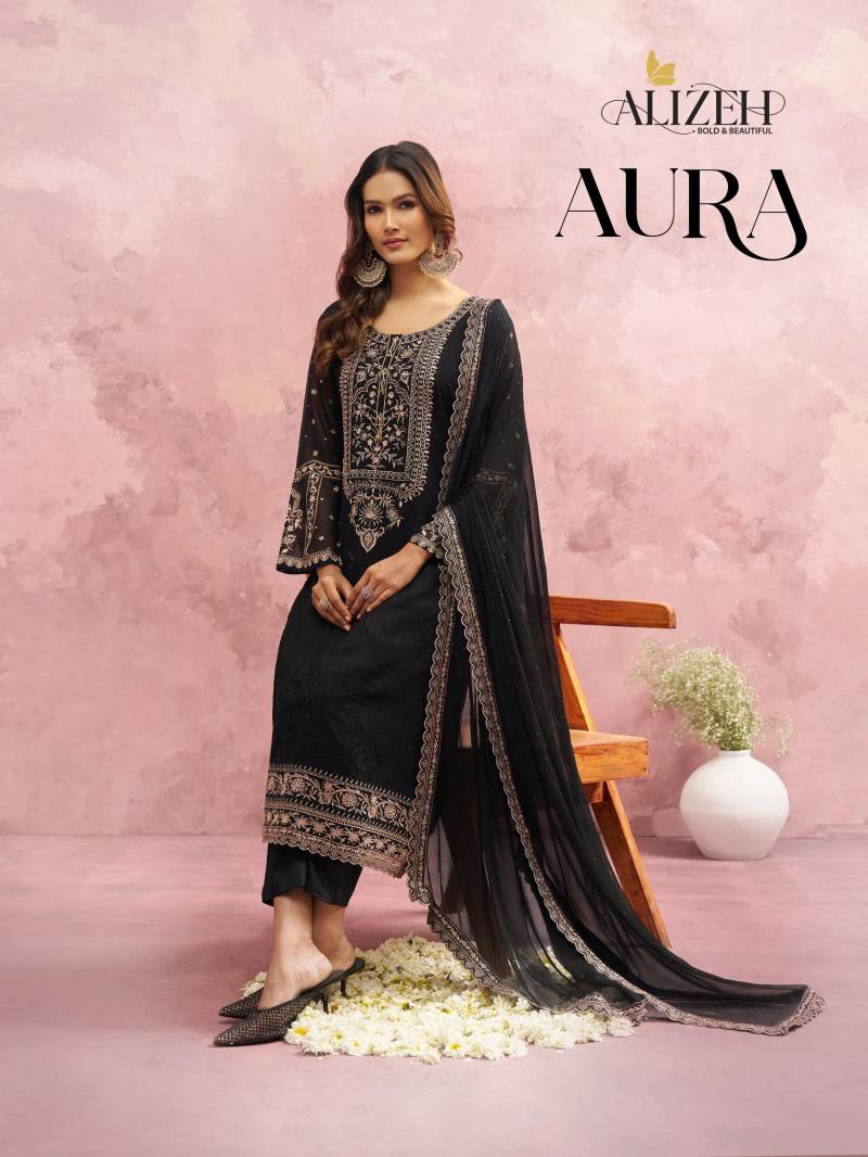 Alizeh Aura Georgette With Khatli Work Designer Salwar Suit