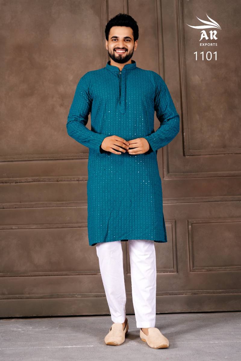 Shaab Ji Vol 1 Rayon Schiffli Kurta With Bottom Collection