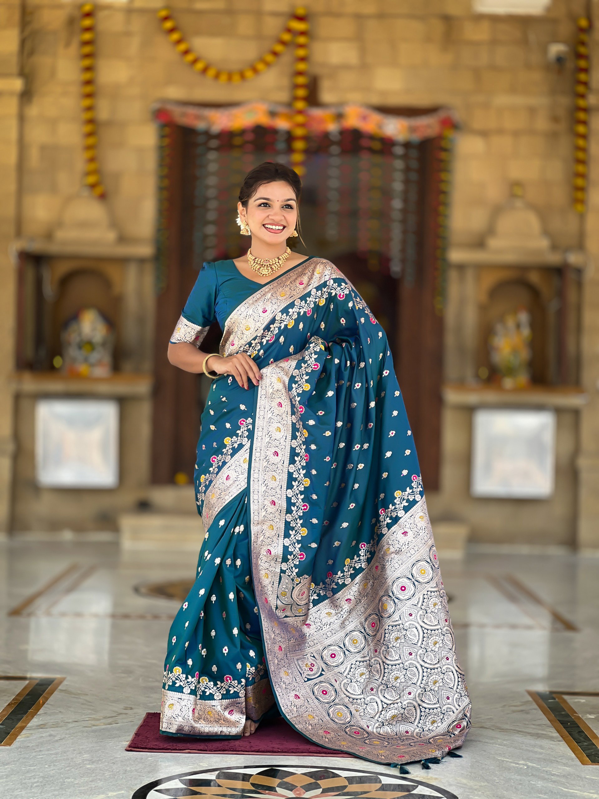 Lekha MN Banarasi Silk 6 Soft Banarasi Silk Zari Weaving Saree