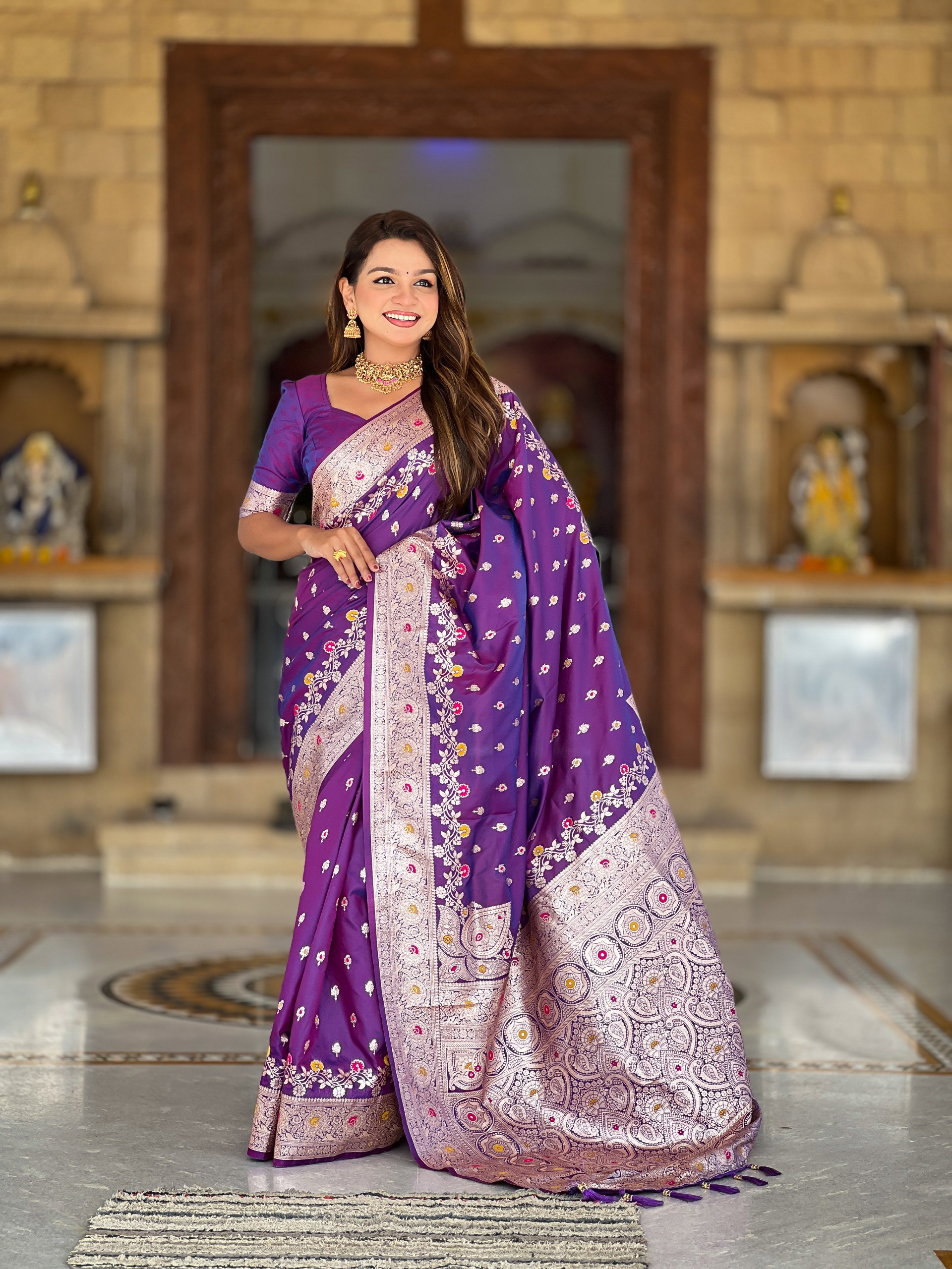 Lekha MN Banarasi Silk 6 Soft Banarasi Silk Zari Weaving Saree