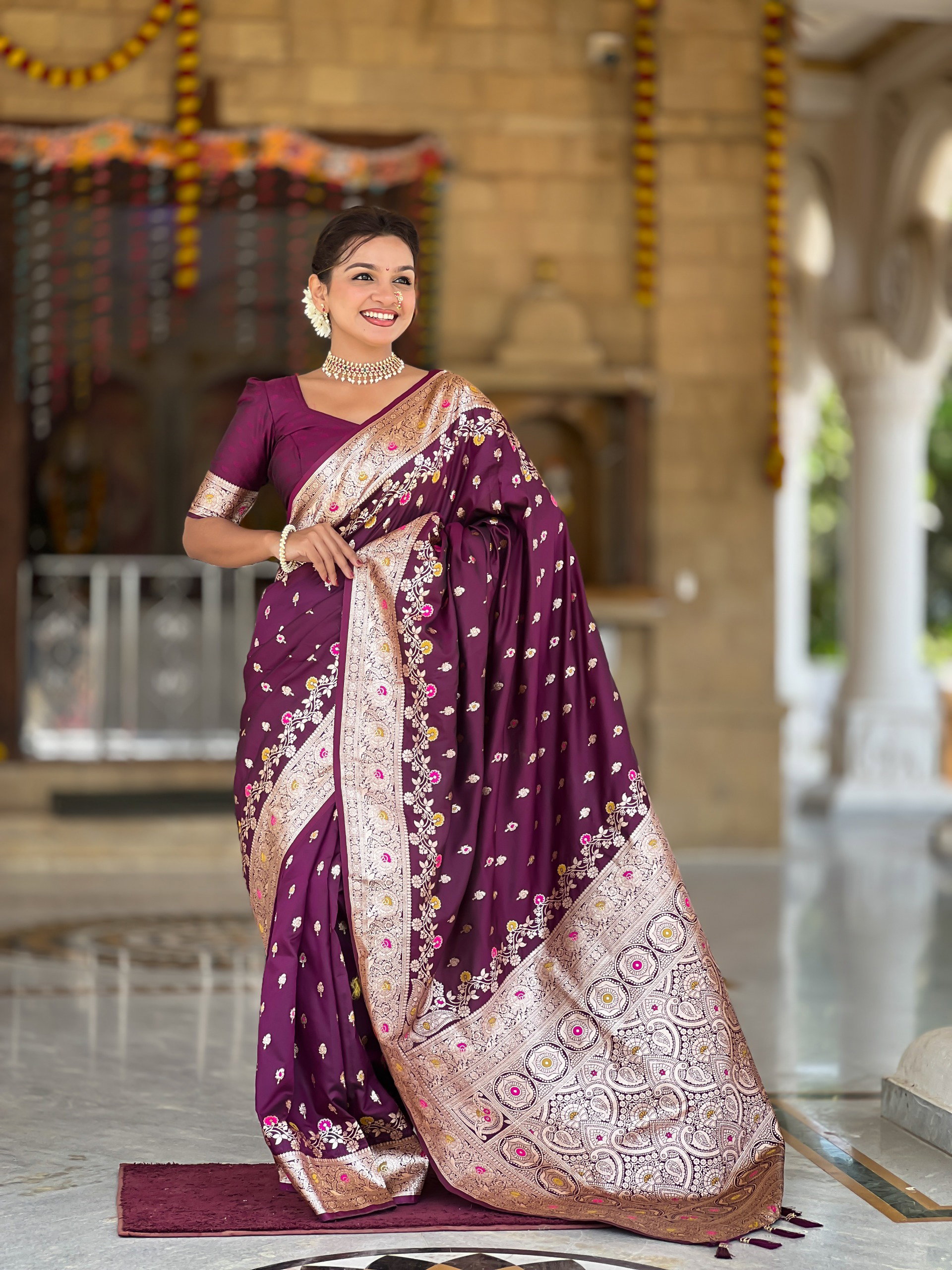 Lekha MN Banarasi Silk 6 Soft Banarasi Silk Zari Weaving Saree