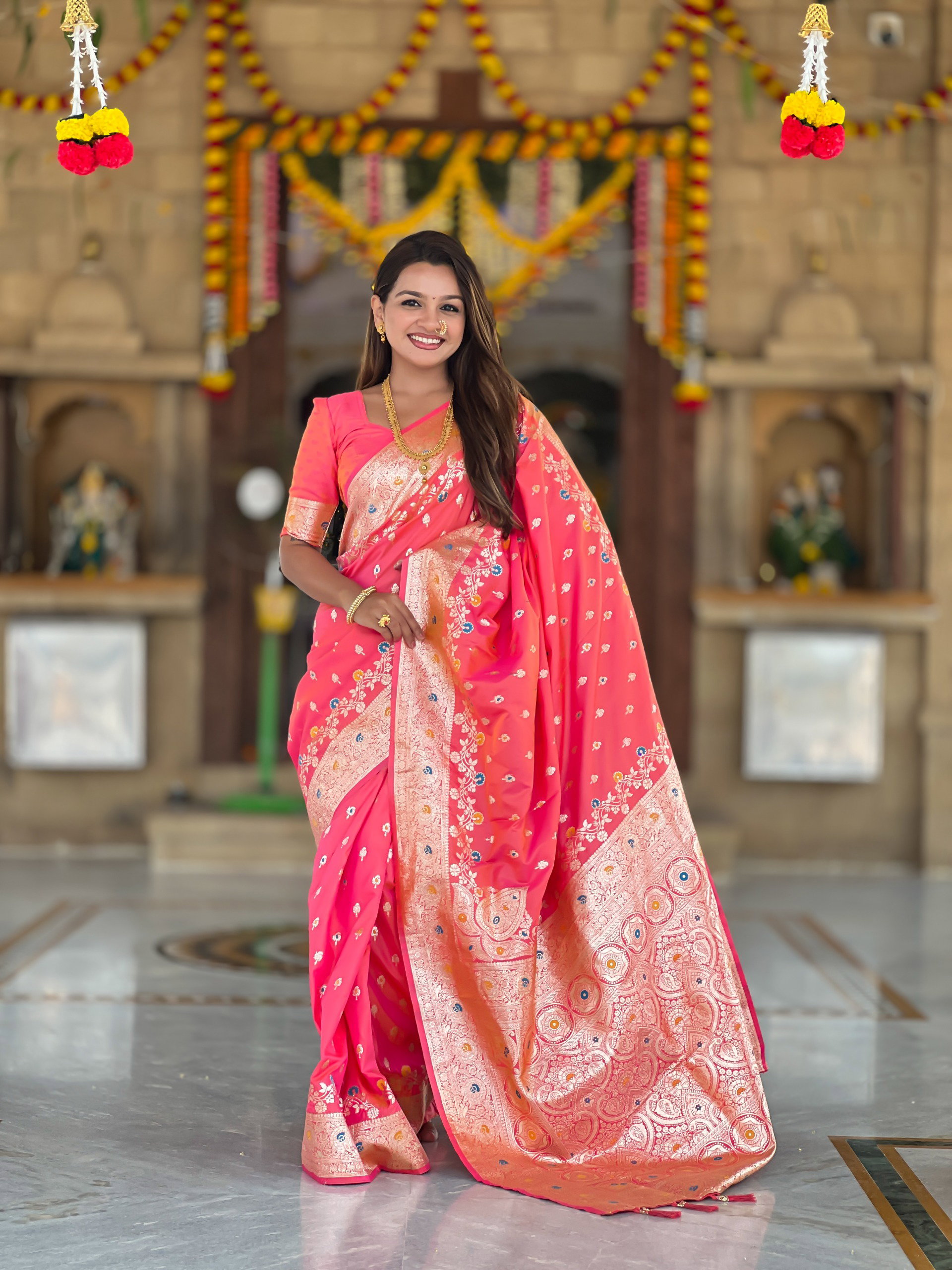 Lekha MN Banarasi Silk 6 Soft Banarasi Silk Zari Weaving Saree