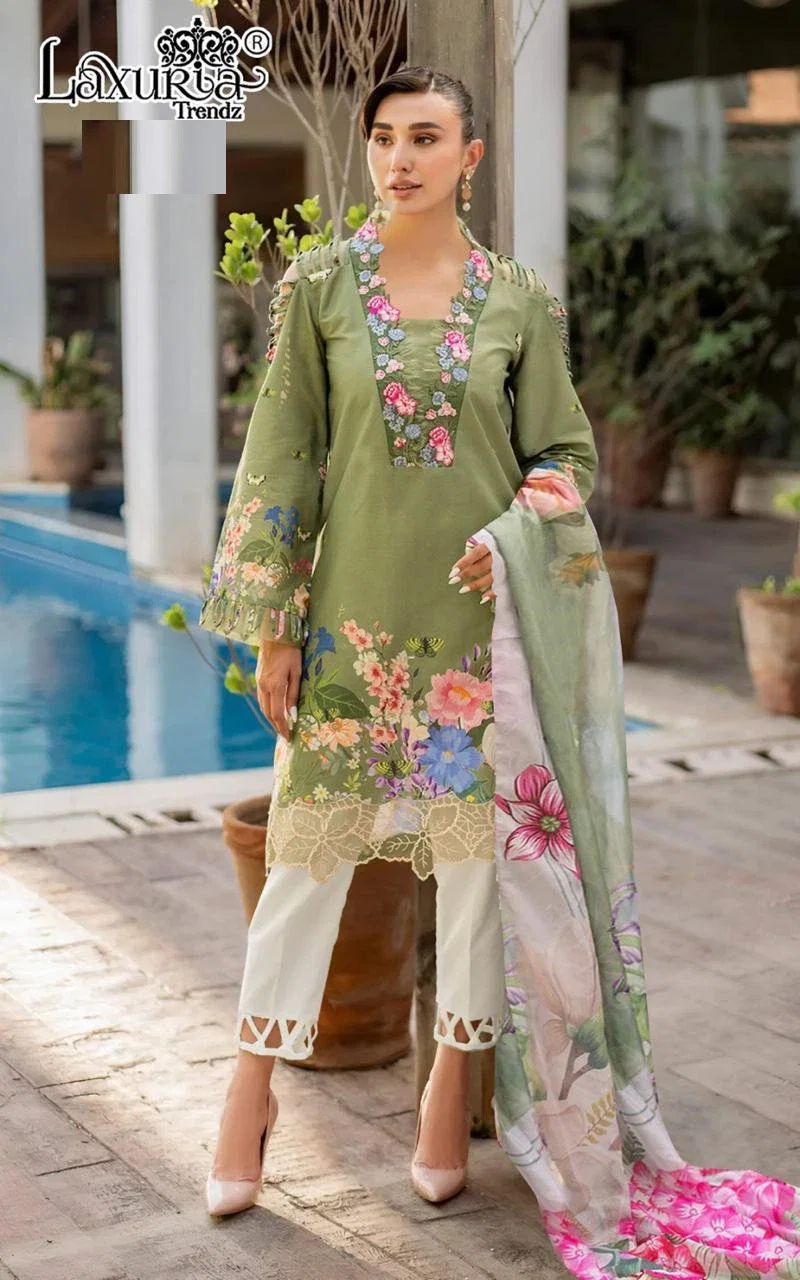 Laxuria Trendz 1463 Maslin Tunic Ready Made Suit Collection