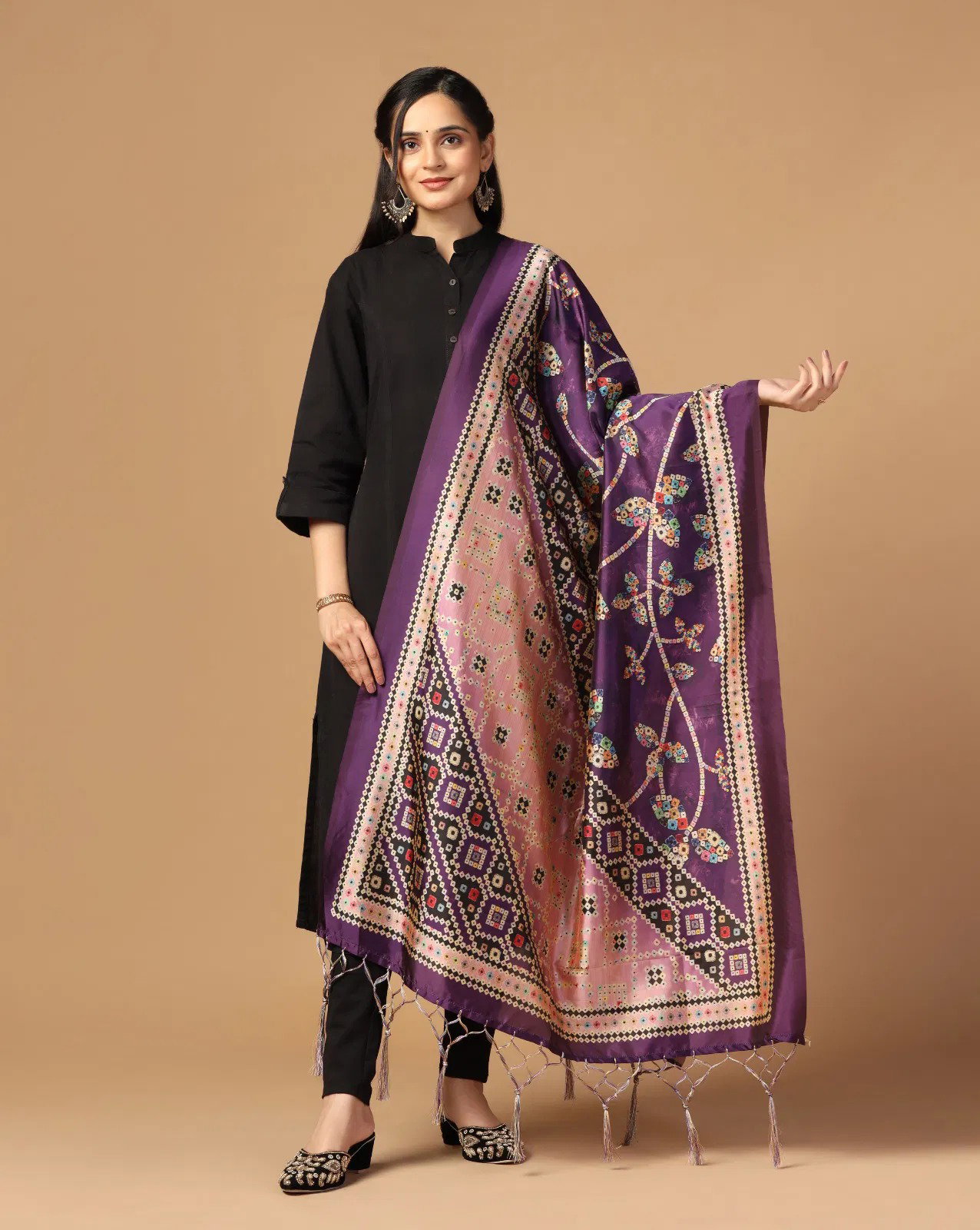 James 2 Assam Silk Printed dupatta Collection