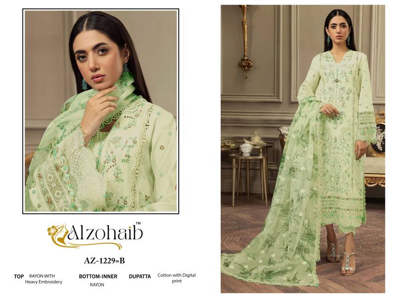 Alzohaib Sofiya Vol 1 Cotton Dupatta Pakistani Salwar Suits Collection