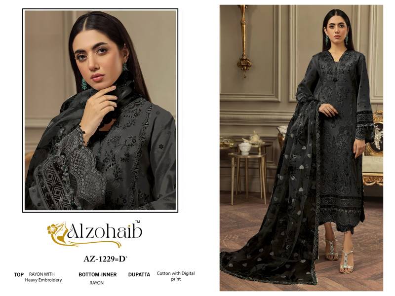 Alzohaib Sofiya Vol 1 Chiffon Dupatta Pakistani Salwar Suits Collection