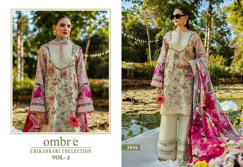 Shree Ombre Chikankari Collection Vol 2 Cotton Dupatta Pakistani Suits