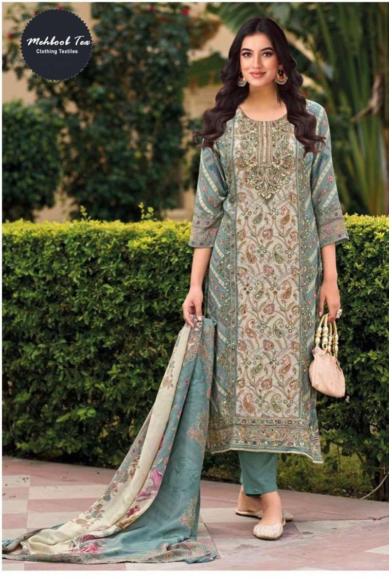 Mehboob Tex 1652 Digital Prtinted Pakistani Salwar Suits
