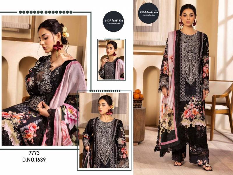 Mehboob Tex 1636 And 1639 Chiffon Dupatta Pakistani Salwar Suits
