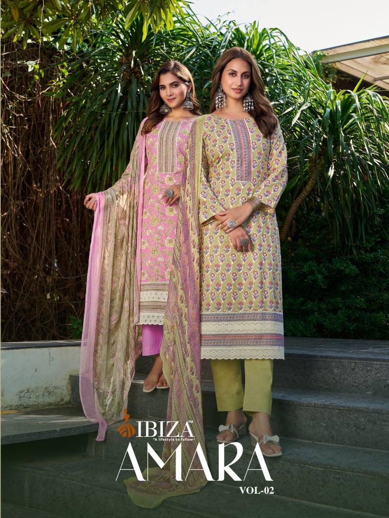 Ibiza Amara Vol 2 Cambric Cotton Digital Printed Salwar Kameez
