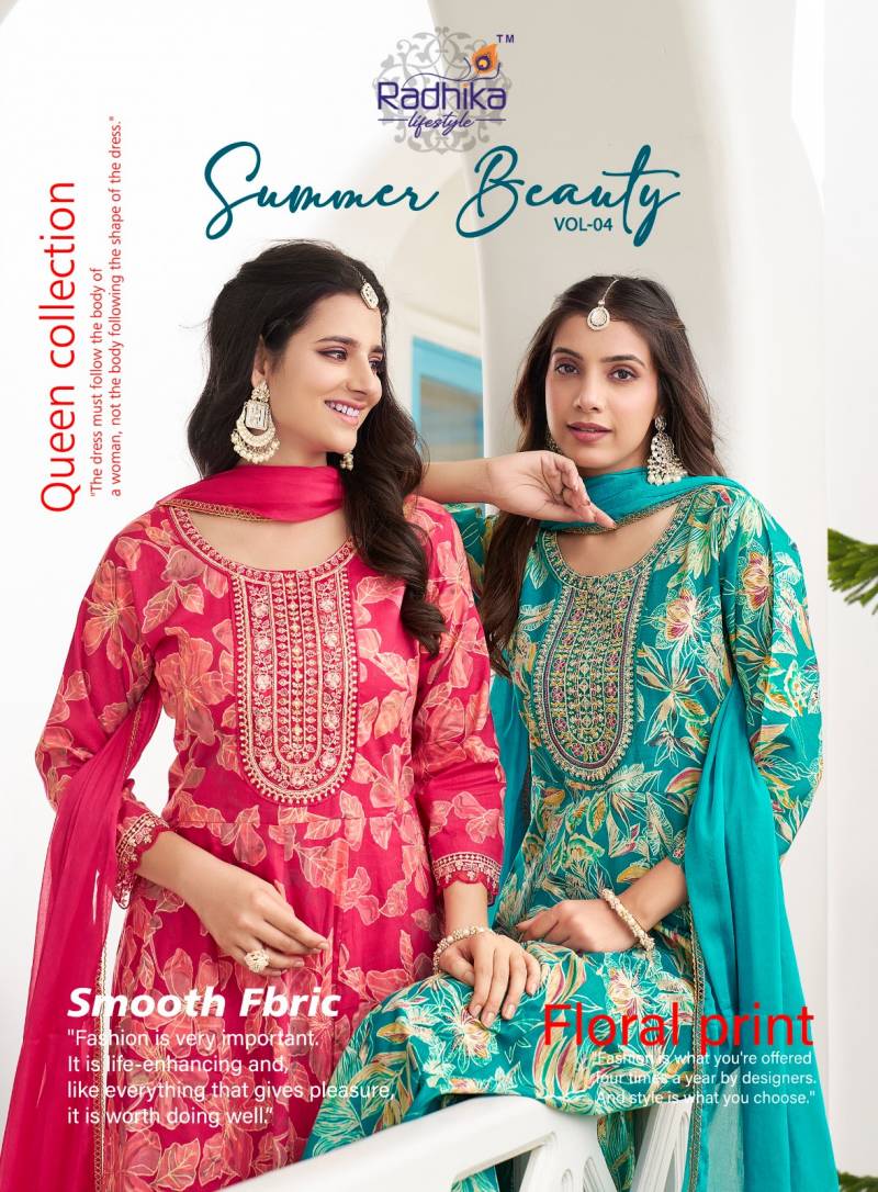 Radhika Summer Beauty Vol 4 Anarkali Ready Made Collection