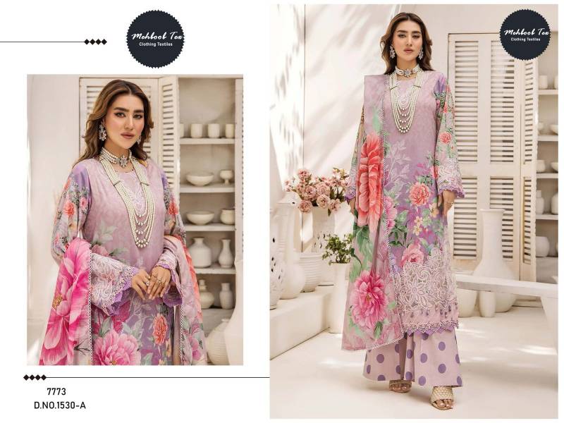 Mehboob Tex 1528 And 1530 Chiffon Dupatta Pakistani Salwar Suits