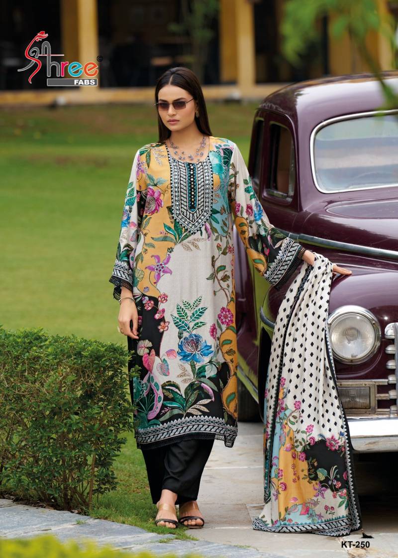 Shree Kt 250 Viscose Maslin Digital Printed Salwar Suits