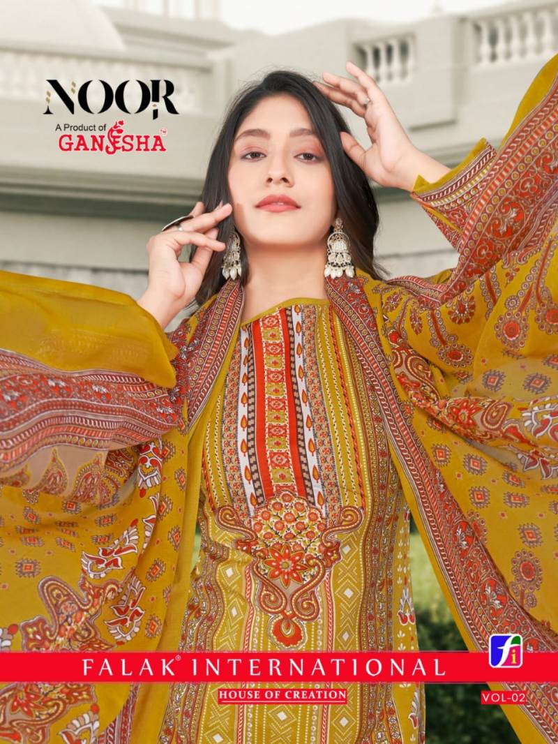 Ganesha Noor Vol 02 Cotton Digital Printed Dress Material Collection