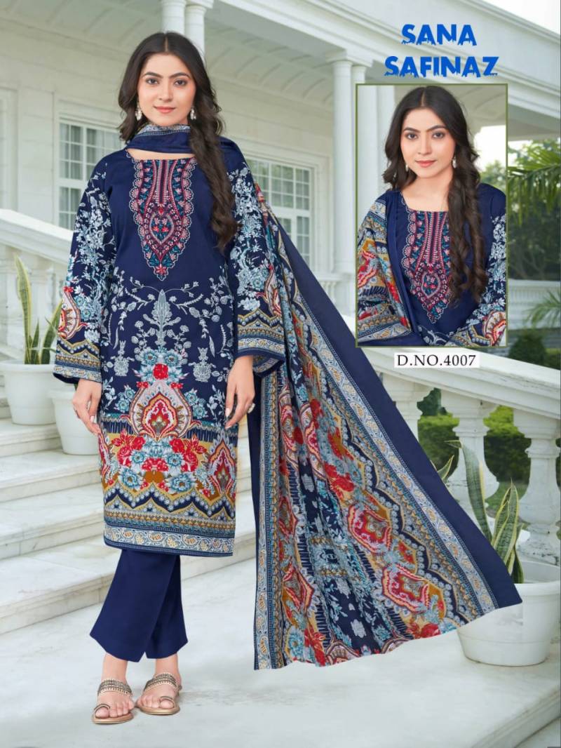 Ganesha Sana Safinaz Vol 04 Cotton Digital Dress Material Collection