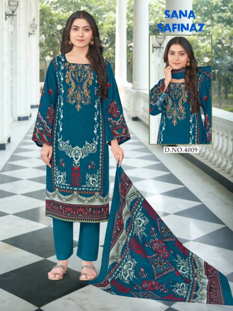 Ganesha Sana Safinaz Vol 04 Cotton Digital Dress Material Collection