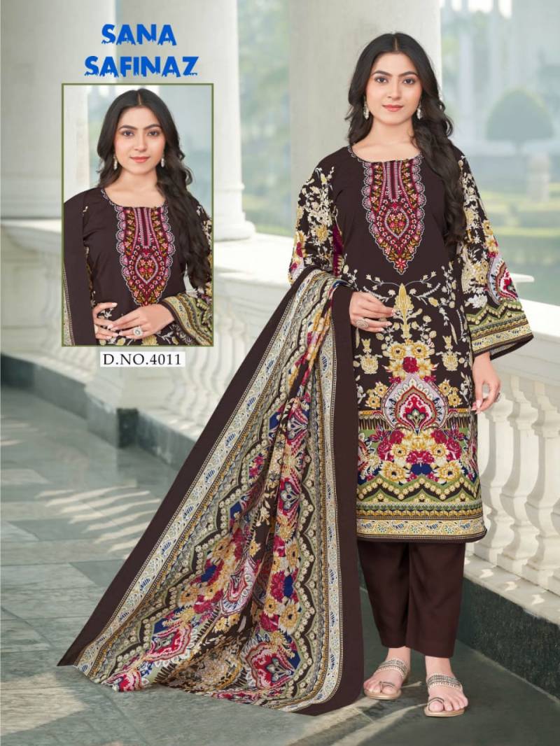 Ganesha Sana Safinaz Vol 04 Cotton Digital Dress Material Collection