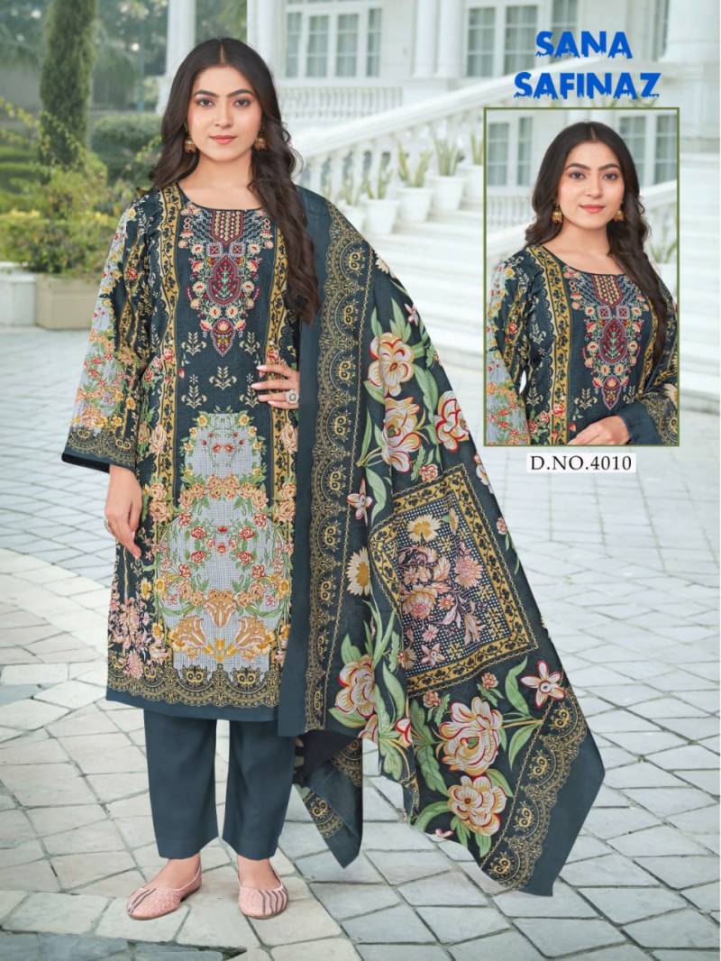 Ganesha Sana Safinaz Vol 04 Cotton Digital Dress Material Collection
