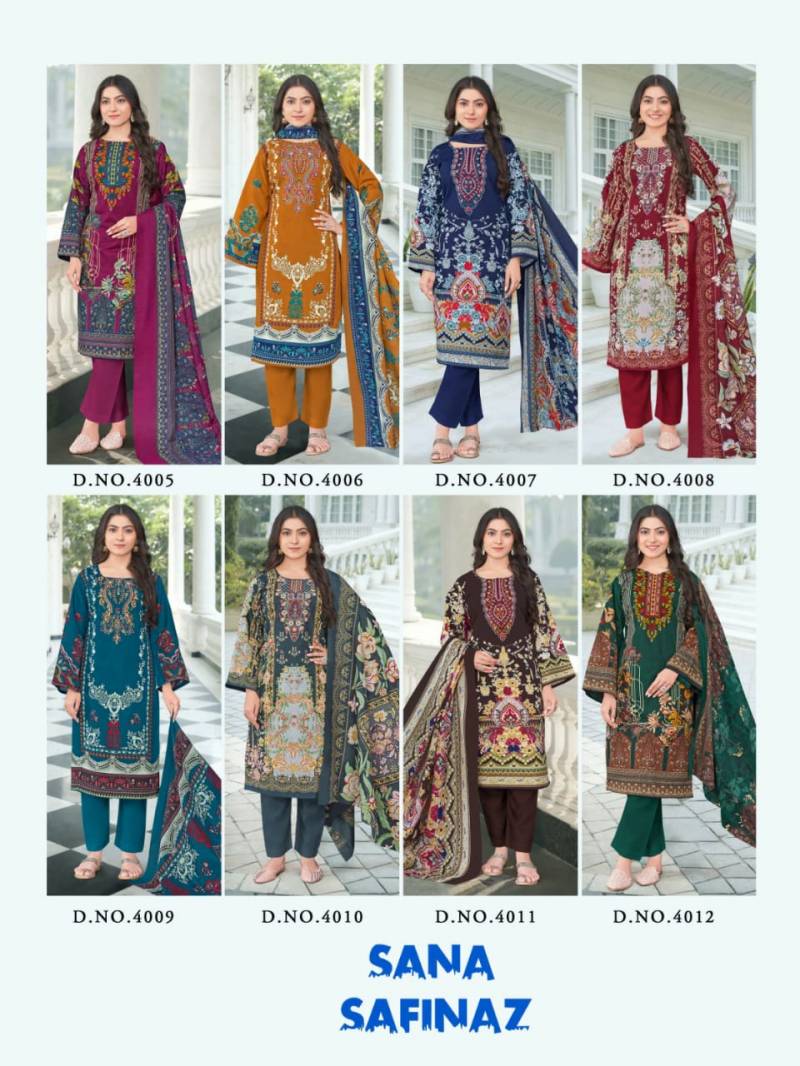 Ganesha Sana Safinaz Vol 04 Cotton Digital Dress Material Collection