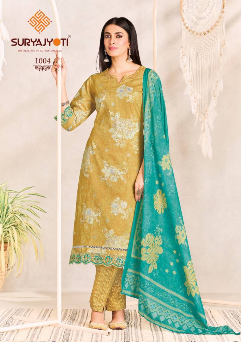 Suryajyoti Blossom Vol 1 Ready Made Cotton Foil Printed Collection