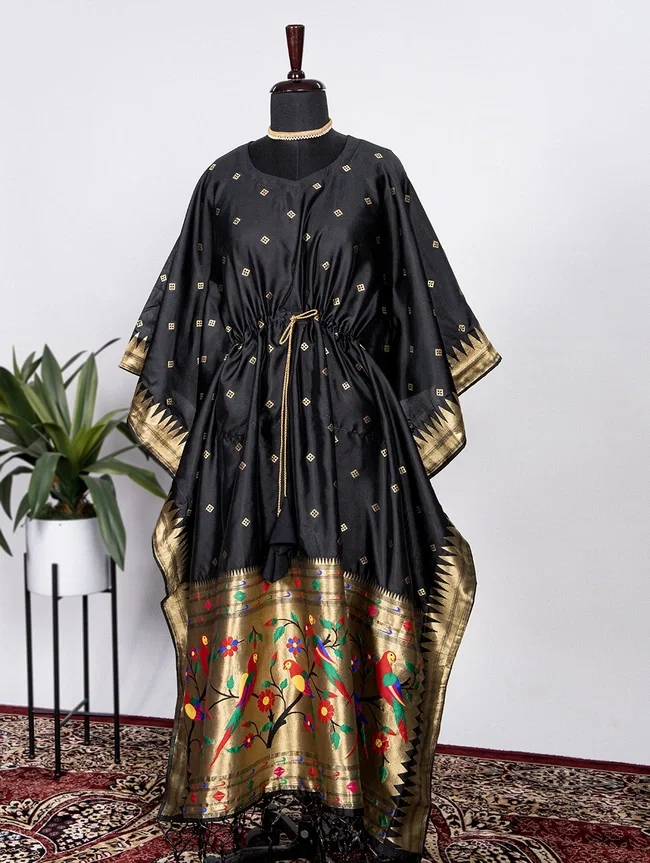 Lekha YNF 3803 Designer Jacquard Paithani Kaftan Collection