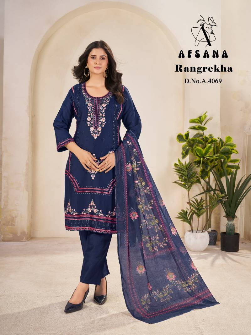 Afsana Rangrekha Jam Cotton Kurti Bottom With Dupatta