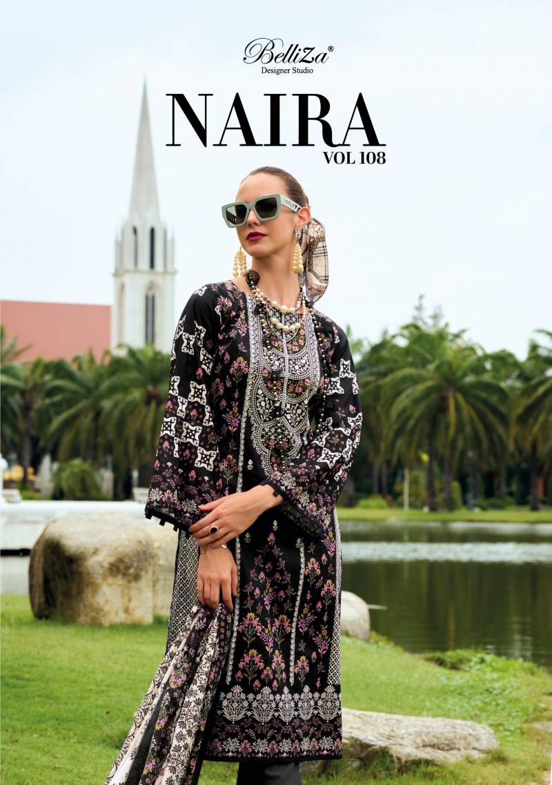 Belliza Naira Vol 108 Cotton Digital Printed Dress Material Collection