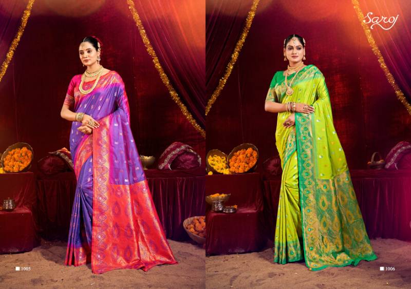 Saroj Dreams Silk Vol 1 Traditional Wear Fancy Silk Saree Collection