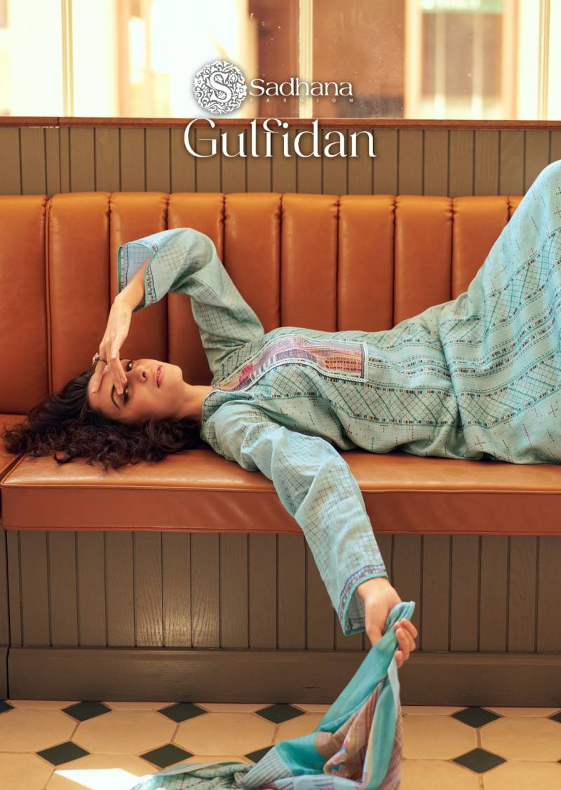 Sadhana Gulfidan Jam Cotton Digital Printed Dress Material Collection