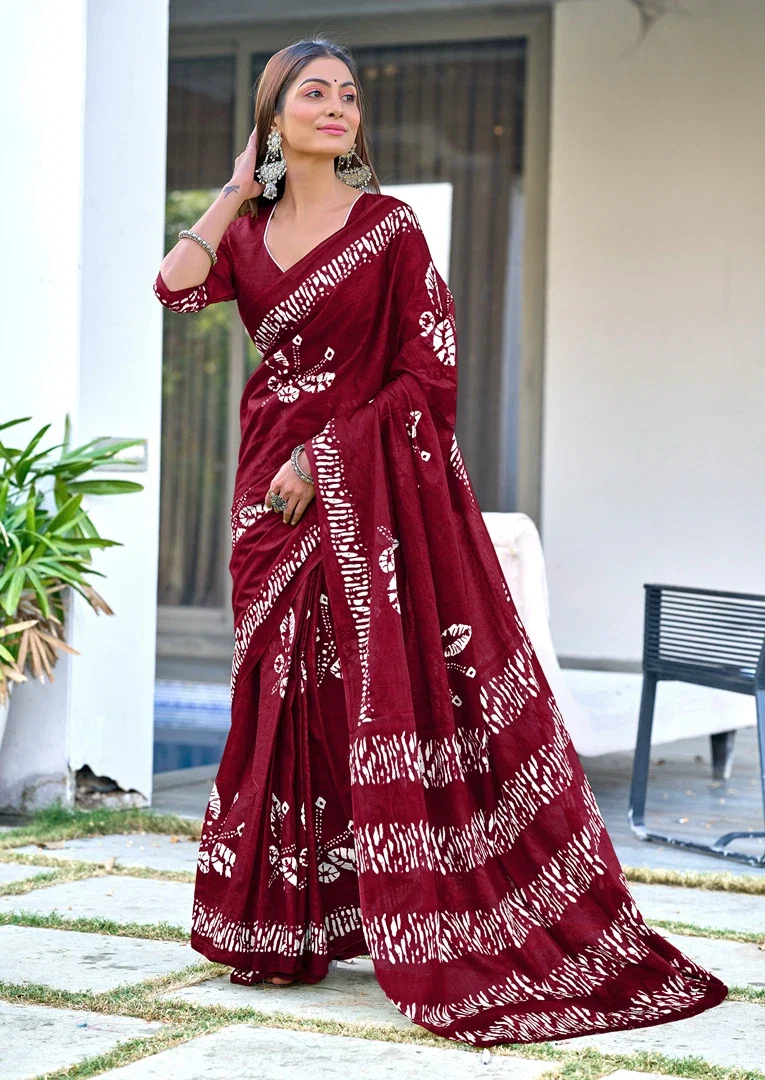 Df Brinda Party Wear Stylish Cotton Printed Saree Collection