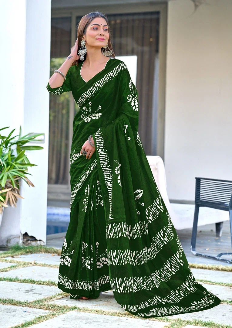 Df Brinda Party Wear Stylish Cotton Printed Saree Collection