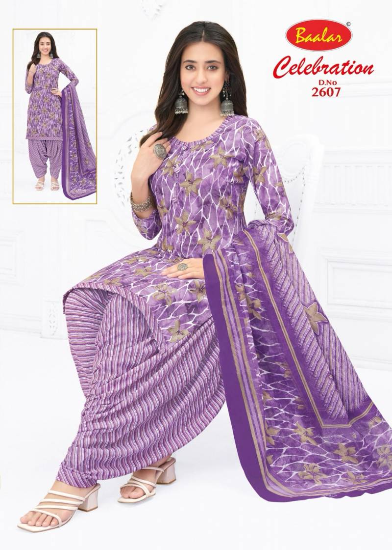 Baalar Celebration Vol 26 Cotton Printed Dress Material