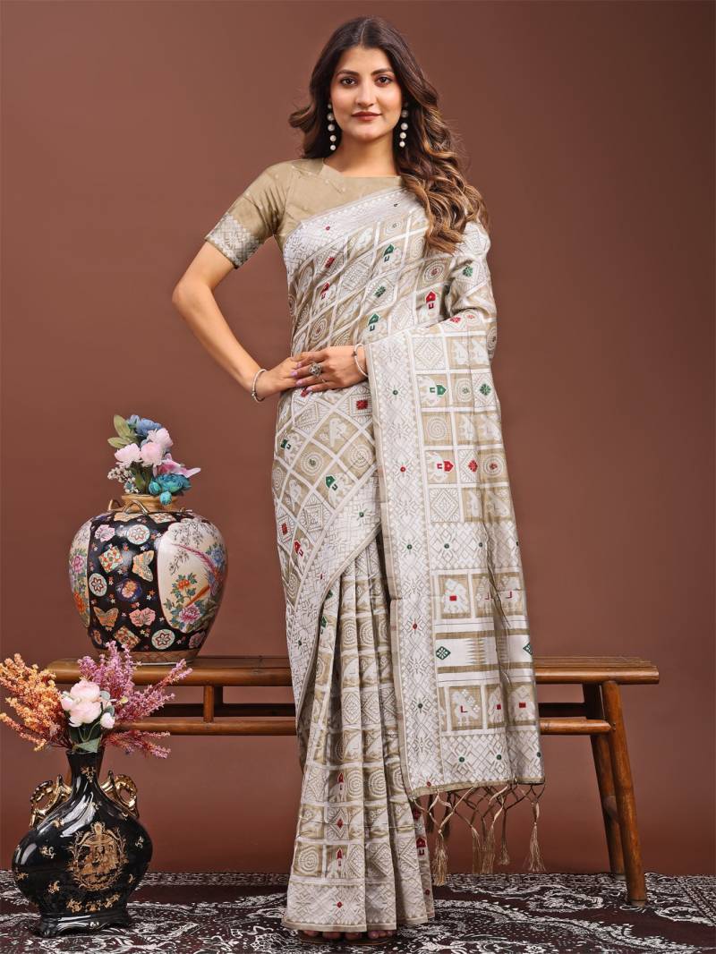 Astita Bandhej Festive Wear Linen Cotton Fancy Saree Collection