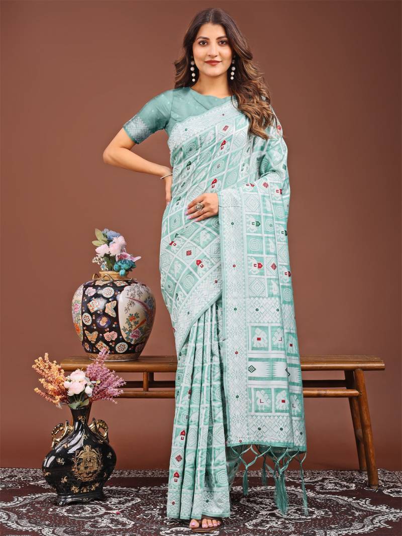 Astita Bandhej Festive Wear Linen Cotton Fancy Saree Collection