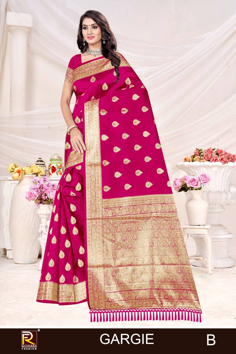 Ronisha Gargie Traditional Wear Banarasi Silk Saree Collection