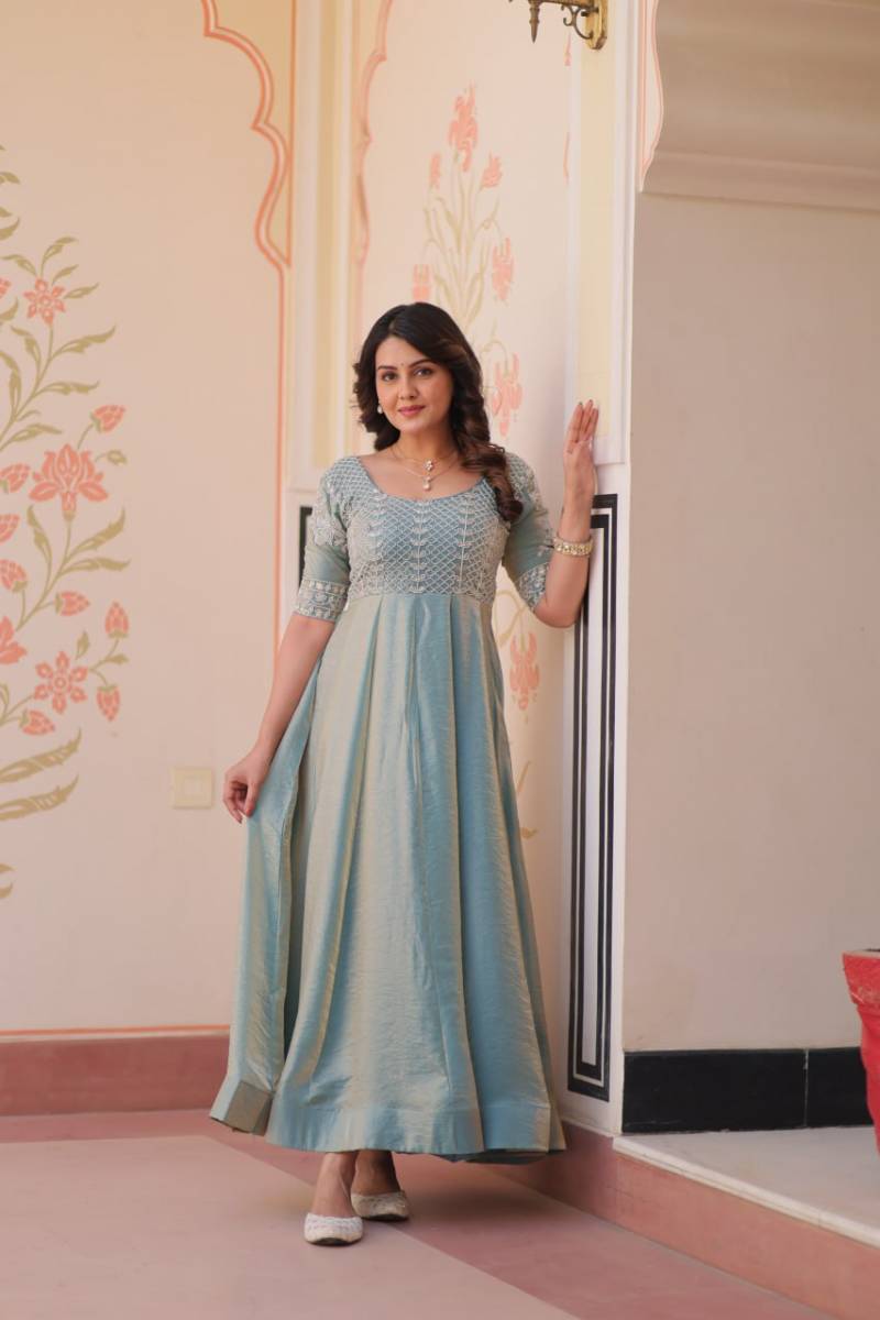 Luna Vol 52 Fendy Embroidered Stylish Gown With Dupatta Collection