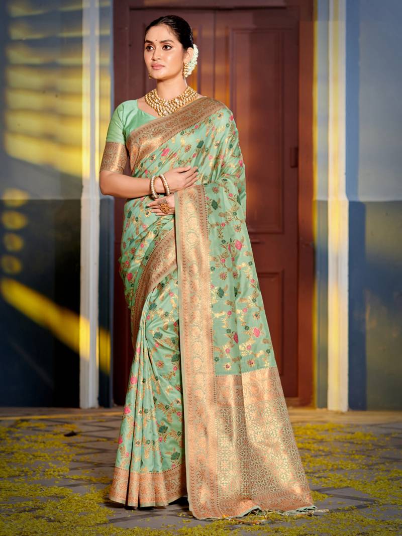 Ast Swarnika Traditional Wear Stylish Banarasi Silk Saree Collection