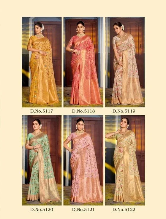 Ast Swarnika Traditional Wear Stylish Banarasi Silk Saree Collection