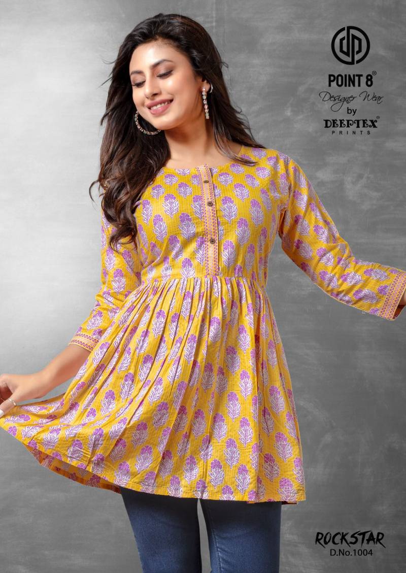 Deeptex Rockstar Vol 1 Casual Wear Cotton Printed Tunic Collection