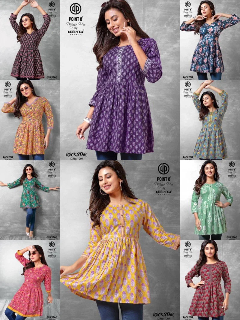 Deeptex Rockstar Vol 1 Casual Wear Cotton Printed Tunic Collection
