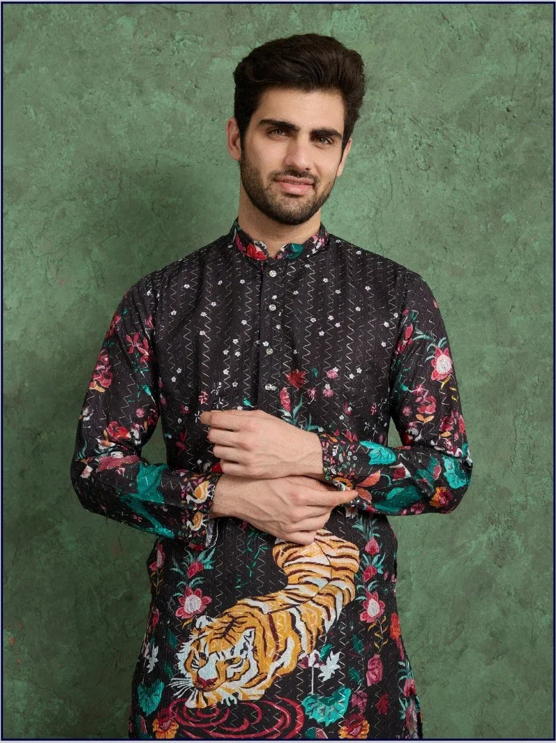 Shubhvastra Kurta Culture Rayon Embroidered Work Kurta Collection